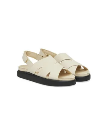 Sandale dama, 26181257,  Piele naturala, Bej