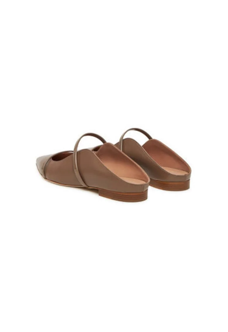Slapi dama, MAUREEN FLAT 328,  Piele naturala, Maro