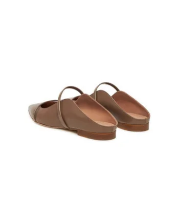 Slapi dama, MAUREEN FLAT 328,  Piele naturala, Maro