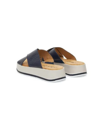 Slapi dama, 5-27262-44 805, S Oliver, Piele naturala, Bleumarin