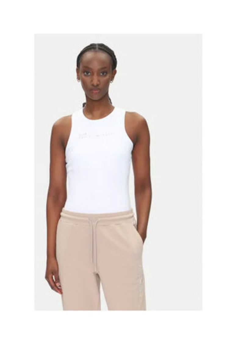 Tricou dama, Emporio Armani  alb, 77% poliamida, 23% elastan