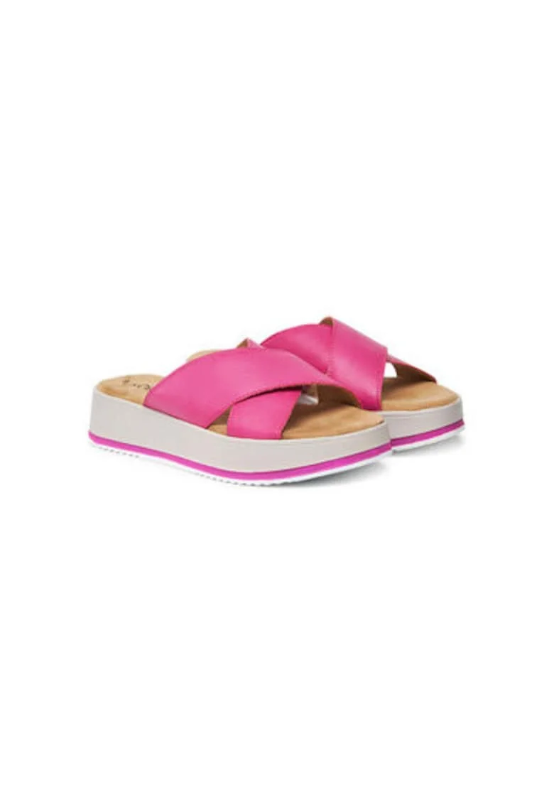 Slapi dama, 5-27262-44 532, S Oliver, Piele naturala, Roz