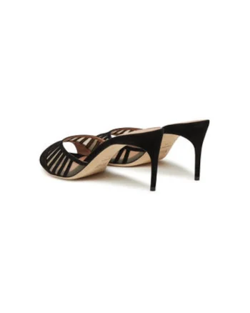 Slapi dama, BELLATRIX 70-2,  Piele naturala, Negru