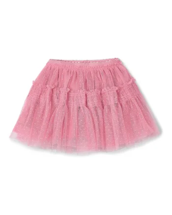 Fusta pentru fete,  3961 29, poliester, roz
