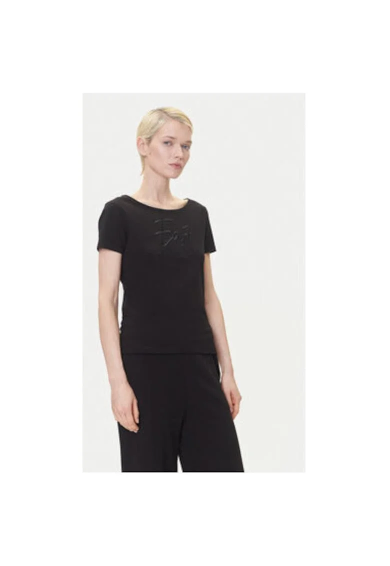 Tricou dama  Emporio Armani, 7W000184 AF10373, Bumbac, Negru, Negru