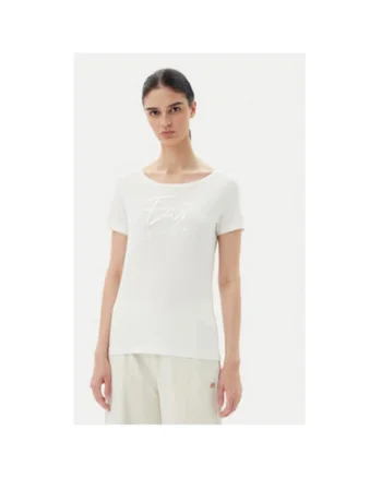 Tricou dama  Emporio Armani, 7W000184 AF10373, Bumbac, Ecru, Ecru