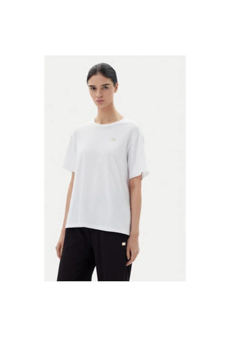 Tricou dama  Emporio Armani, 7W000028 AF10373, Bumbac, Alb, Alb