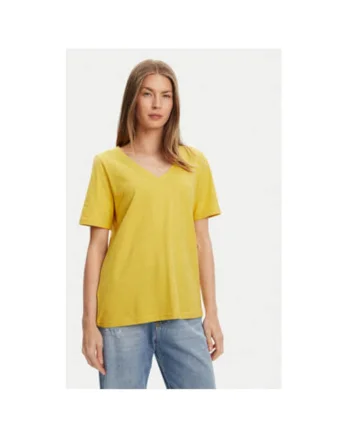 Tricou dama  3BVXD400H, Bumbac, Galben, Galben