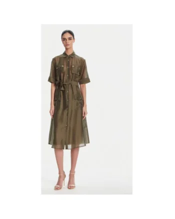 Camasa rochie dama  FS25SD2007W78501, Verde, Verde