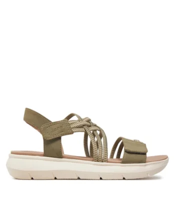 Sandale dama, 8-28766-42 701, Jana, Piele ecologica, Verde