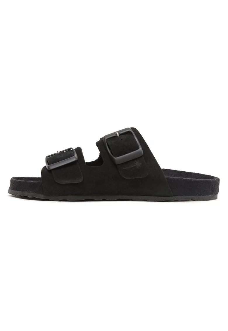 Slapi dama, TRAVELER NORDIC SANDALS K 1.0,  Piele naturala, Negru