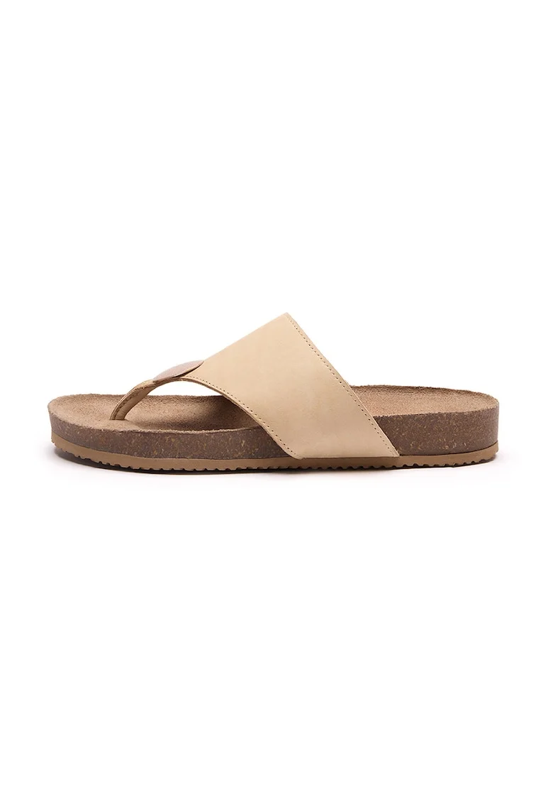Papuci flip-flop de piele Nelly
