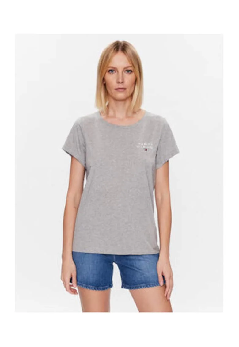 Tricou din bumbac cu logo mic