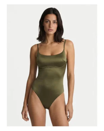 Costum de baie intreg cu bretele ajustabile