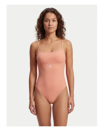 Costum de baie intreg cu detaliu logo