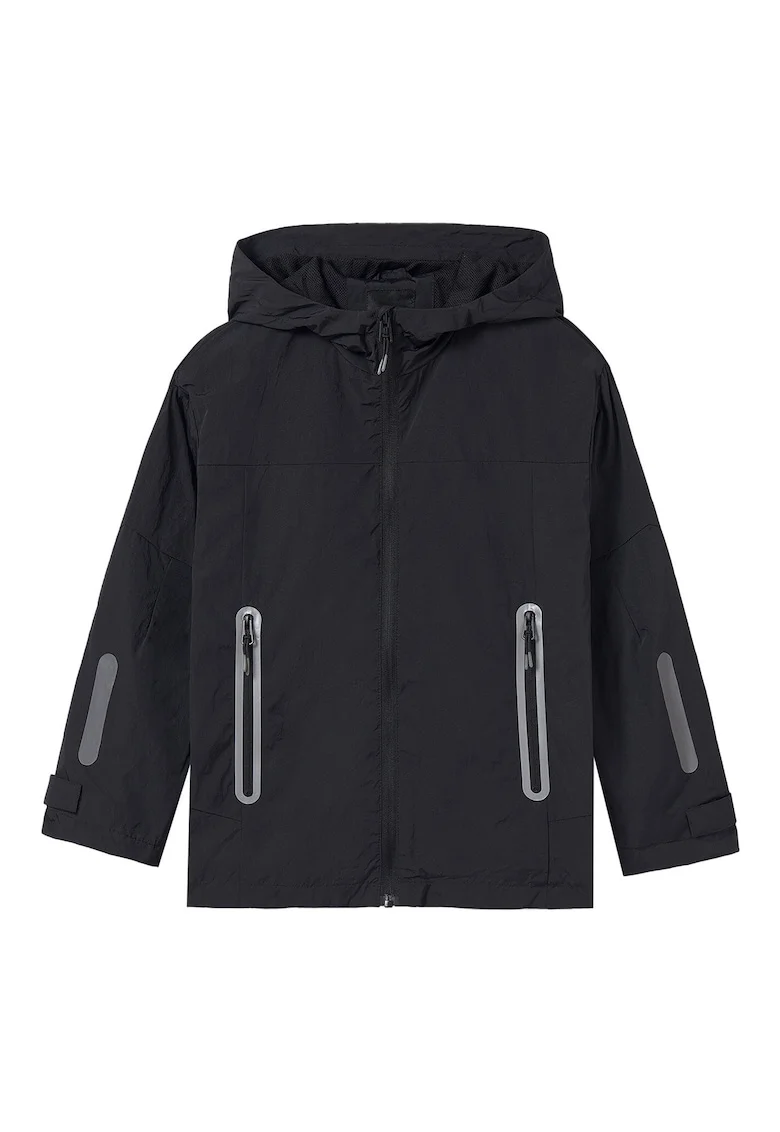 Jacheta baieti  6493, Poliamida, Negru, Negru