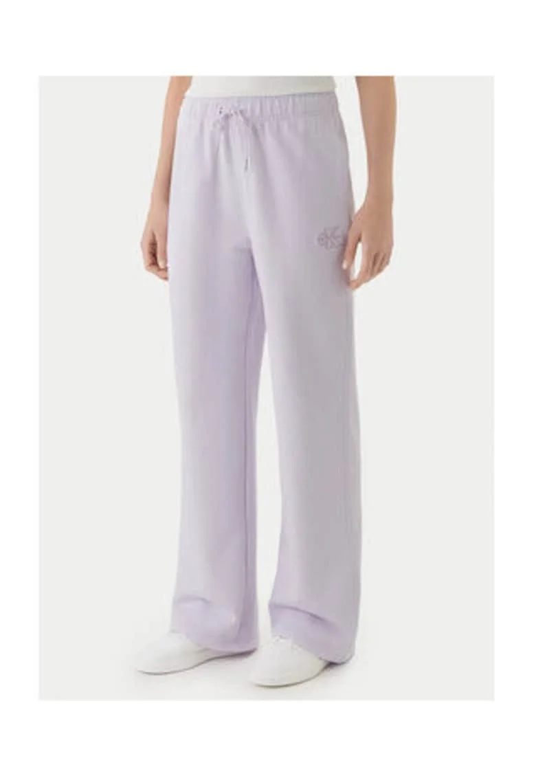 Pantaloni de trening din bumbac cu croiala ampla