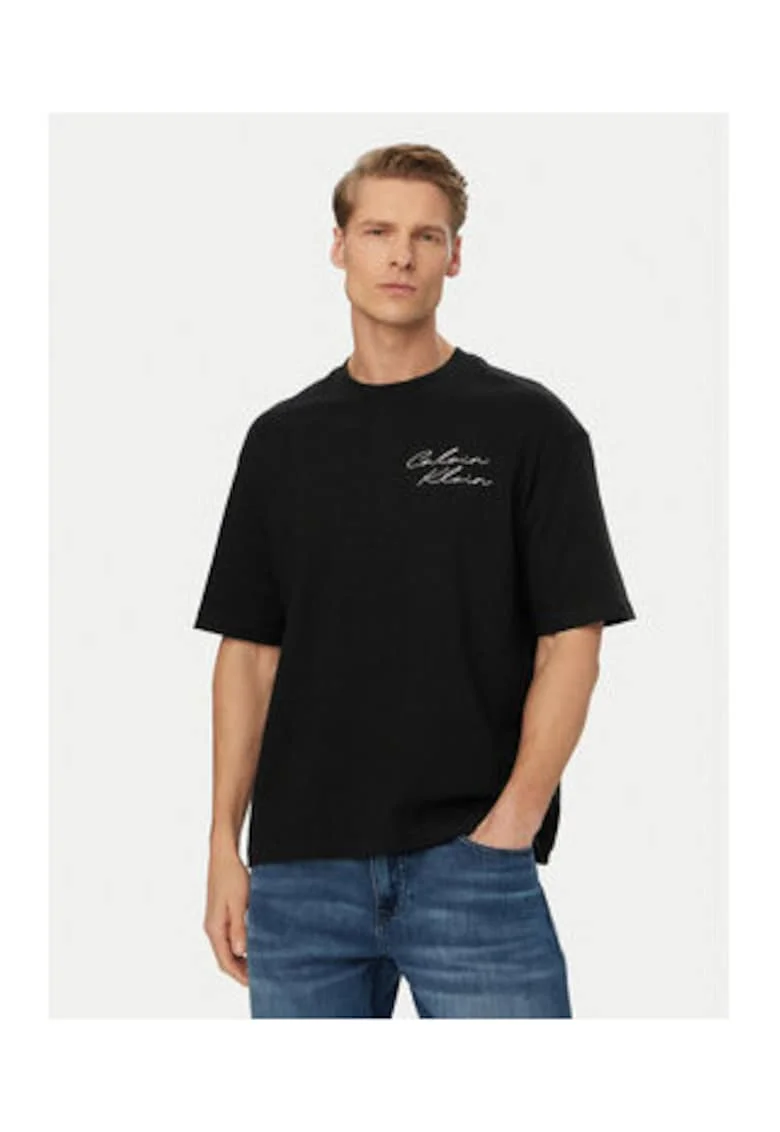 Tricou cu imprimeu text pe spate