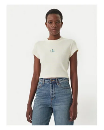 Tricou crop cu dungi