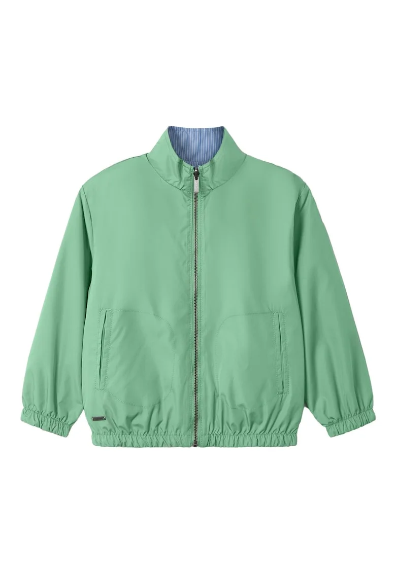 Jacheta baieti  3430, Poliester, Albastru/Verde, Verde/Albastru