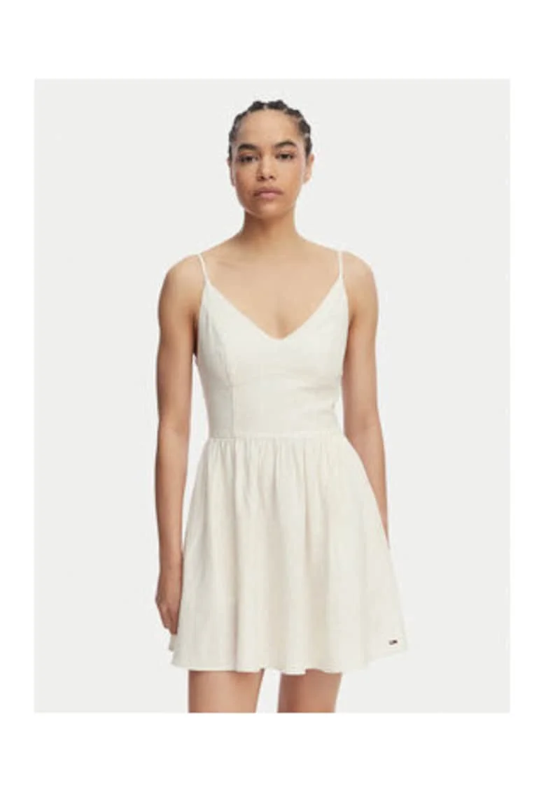Rochie mini evazatacu decolteu in V