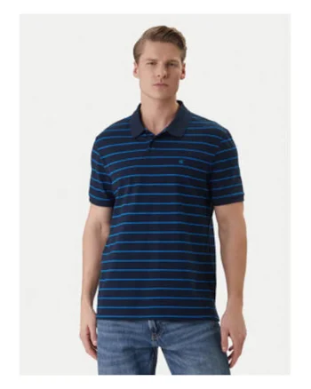 Tricou polo cu model in dungi