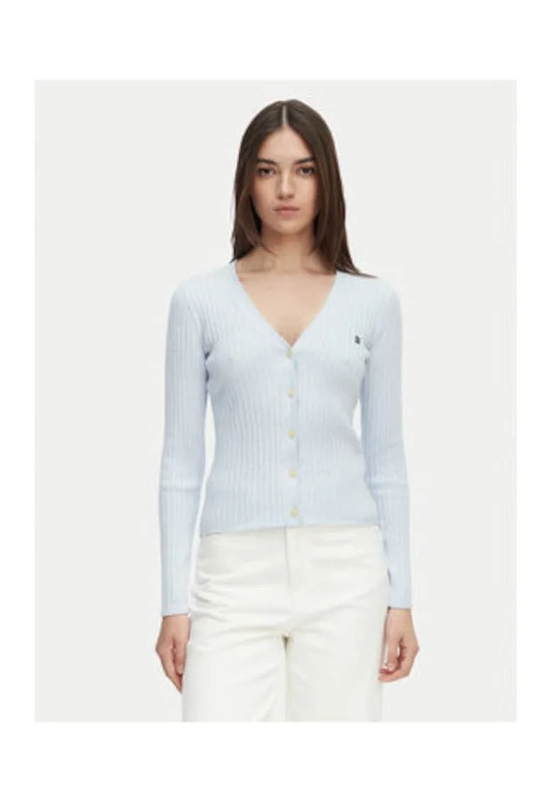 Cardigan cu maneci lungi si nasturi
