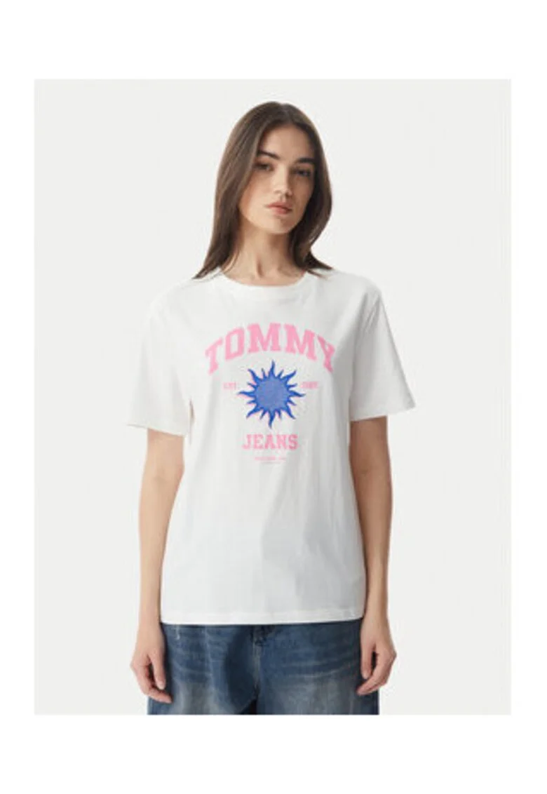 Tricou lejer din bumbac cu imprimeu grafic