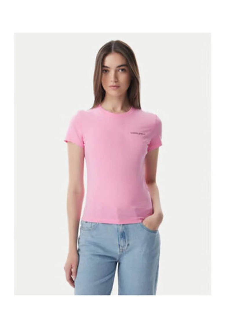 Tricou uni cu maneci scurte