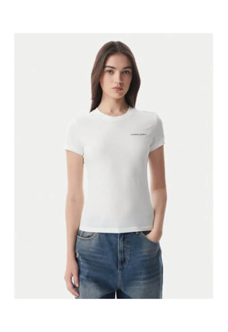 Tricou cu maneci scurte si model uni