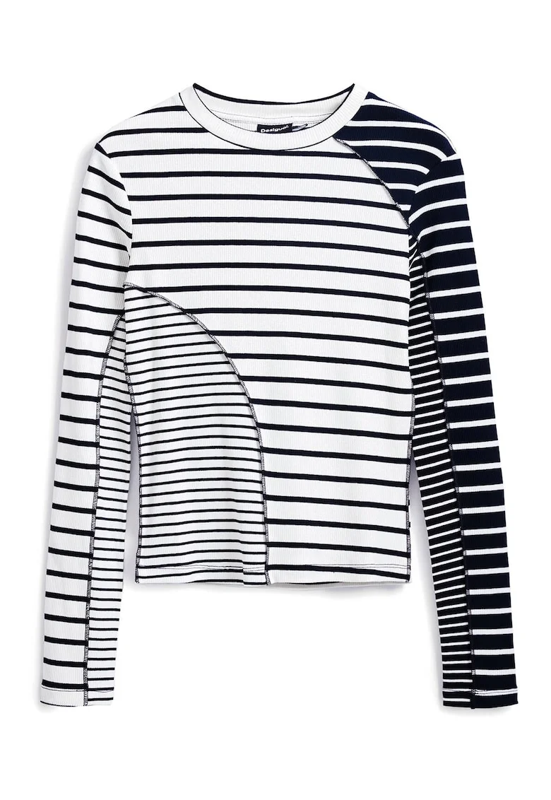 Bluza dama  25SWTK92, Bumbac/Elastan, Alb, Alb