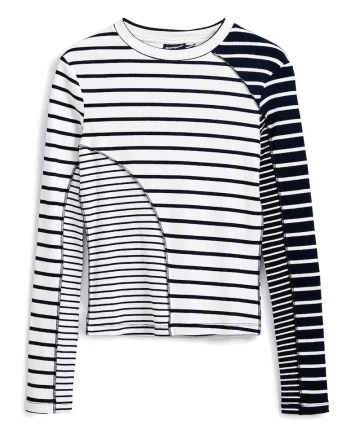 Bluza dama  25SWTK92, Bumbac/Elastan, Alb, Alb