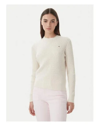 Pulover cu model texturat si logo discret