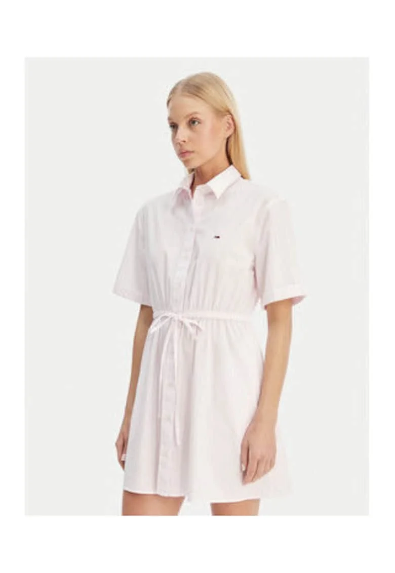 Rochie tip camasa mini cu nasturi