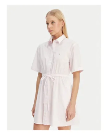 Rochie tip camasa mini cu nasturi