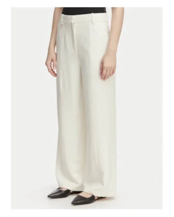 Pantaloni drepti cu talie inalta