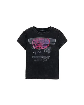 Tricou dama  25SWTKX6, Bumbac, Gri, Gri