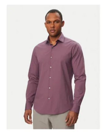 Camasa slim fit, cu maneci lungi
