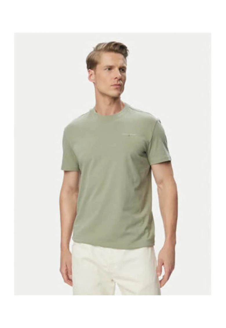 Tricou din bumbac cu model uni