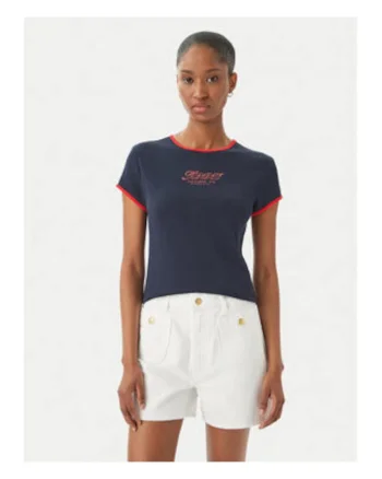 Tricou cu intertii contrastante