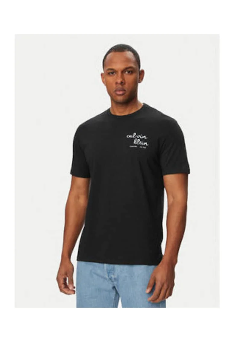 Tricou din bumbac regular fit cu logo