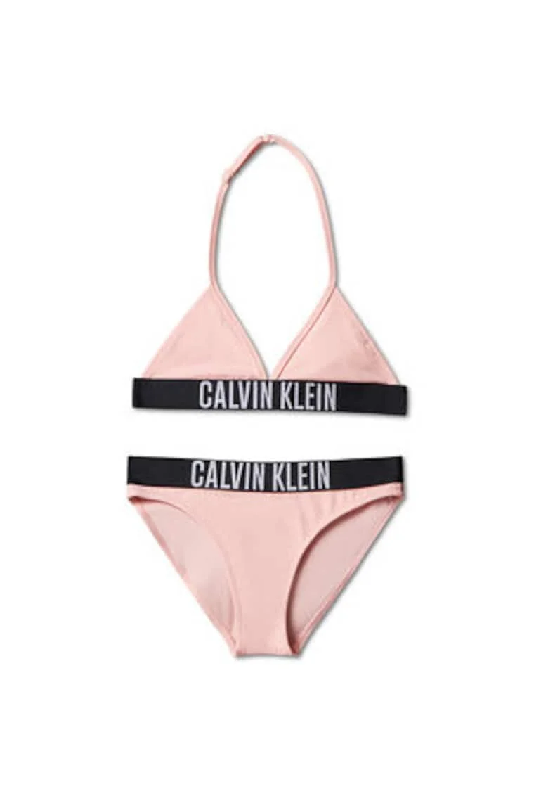 Costum de baie cu bareta ajustabila si detaliu logo- 2 piese