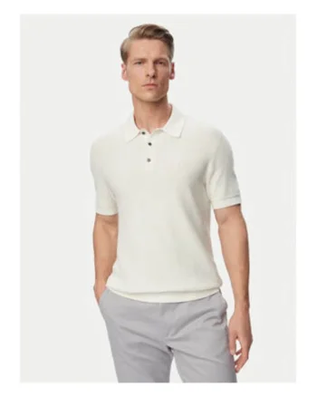 Tricou regular fit, cu guler polo