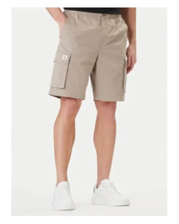Pantaloni scurti cargo din amestec de bumbac,