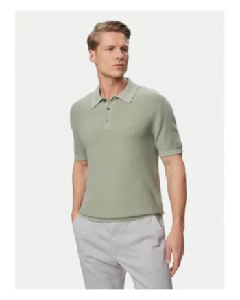 Tricou uni regular fit, cu guler polo