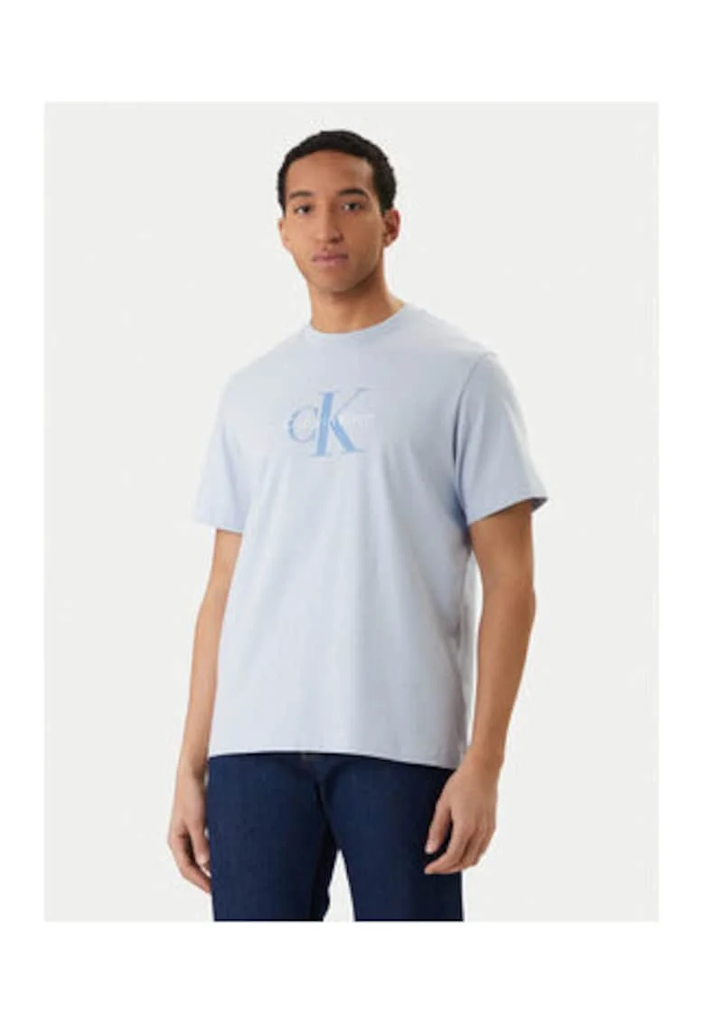 Tricou din bumbac cu logo pe piept