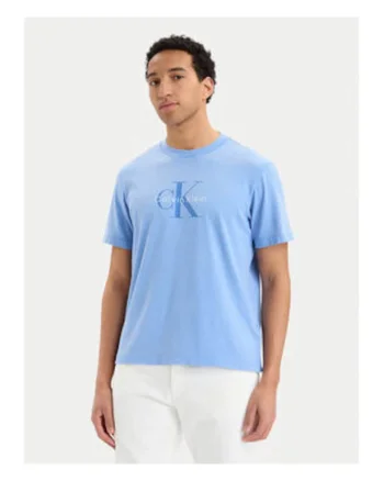 Tricou regular fit din bumbac cu model uni si logo pe partea din fata