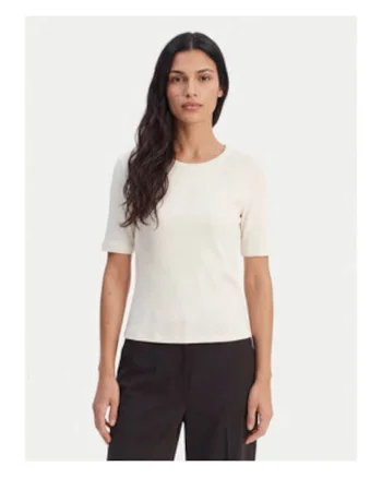 Tricou slim fit cu decolteu rotund