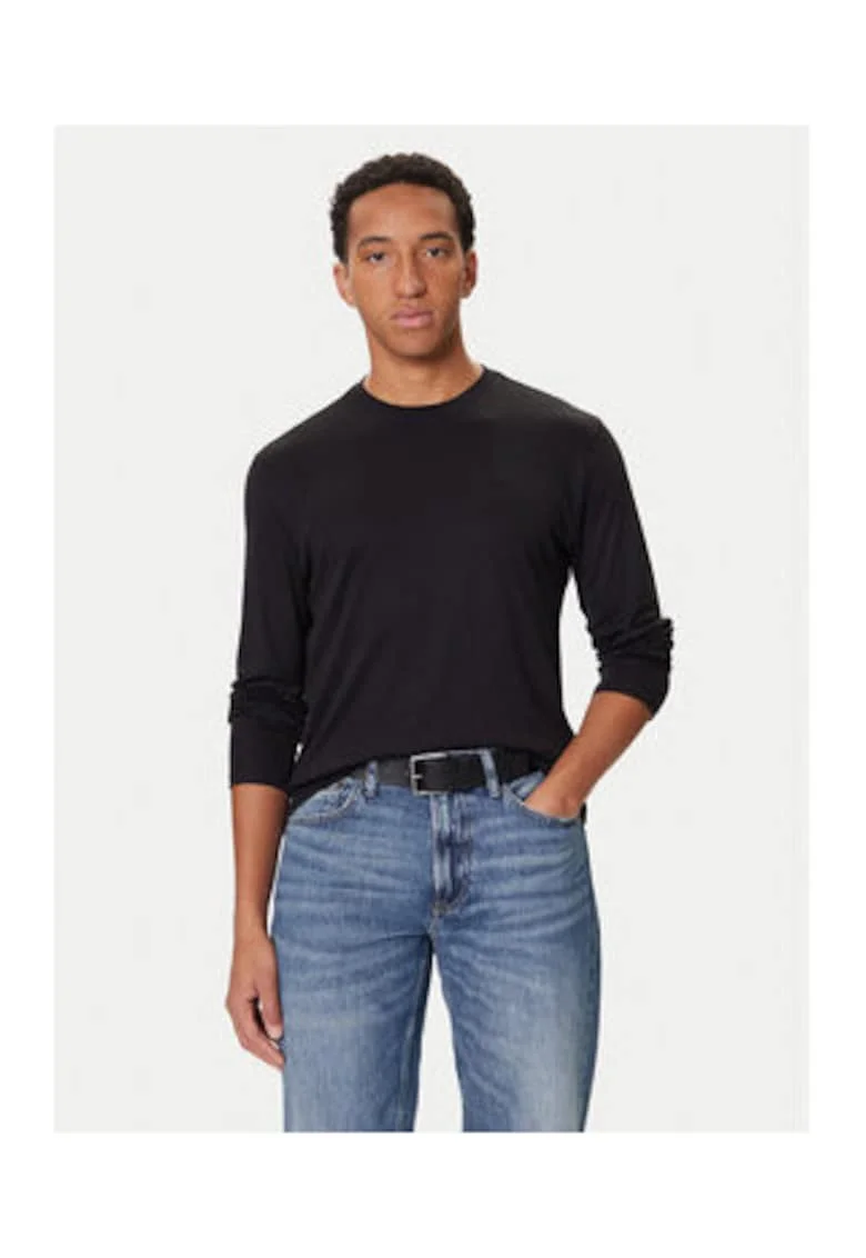 Bluza slim fit cu maneca lunga,