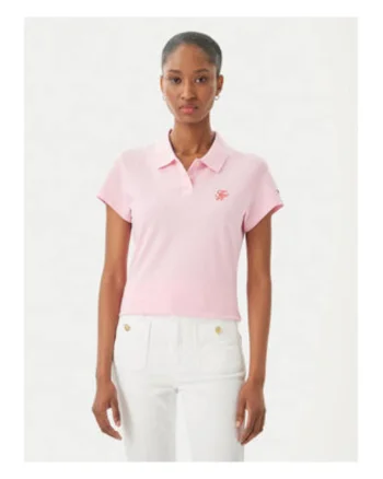 Tricou polo slim fit cu logo brodat
